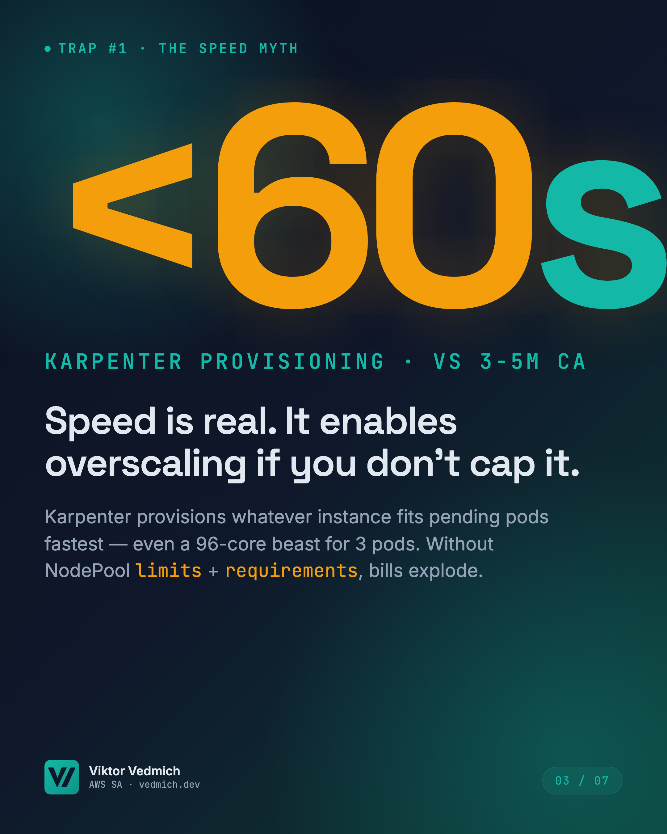 Trap 1 — provisioning speed causes cascading timeouts